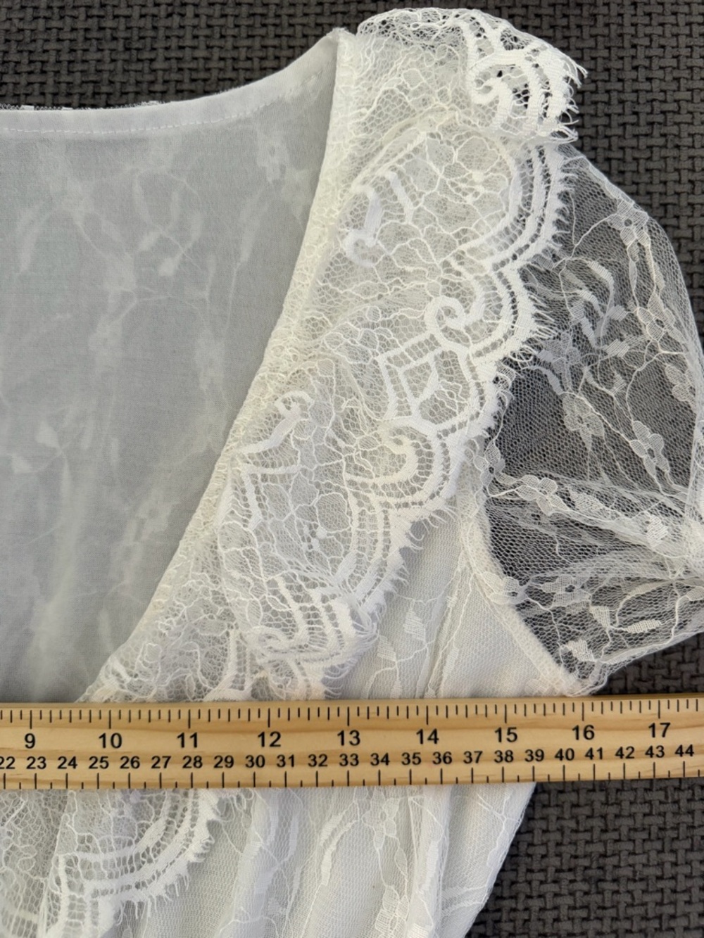 Renaissance Boho Lace Wedding Dress Small White Cottagecore Tiered Maxi Ruffle - Picture 6 of 12